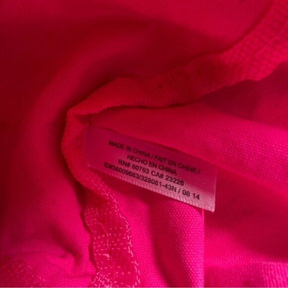 Victoria's Secret PINK | Hot Pink "PINK" Canvas Logo Book Bag - Picture 6 of 8